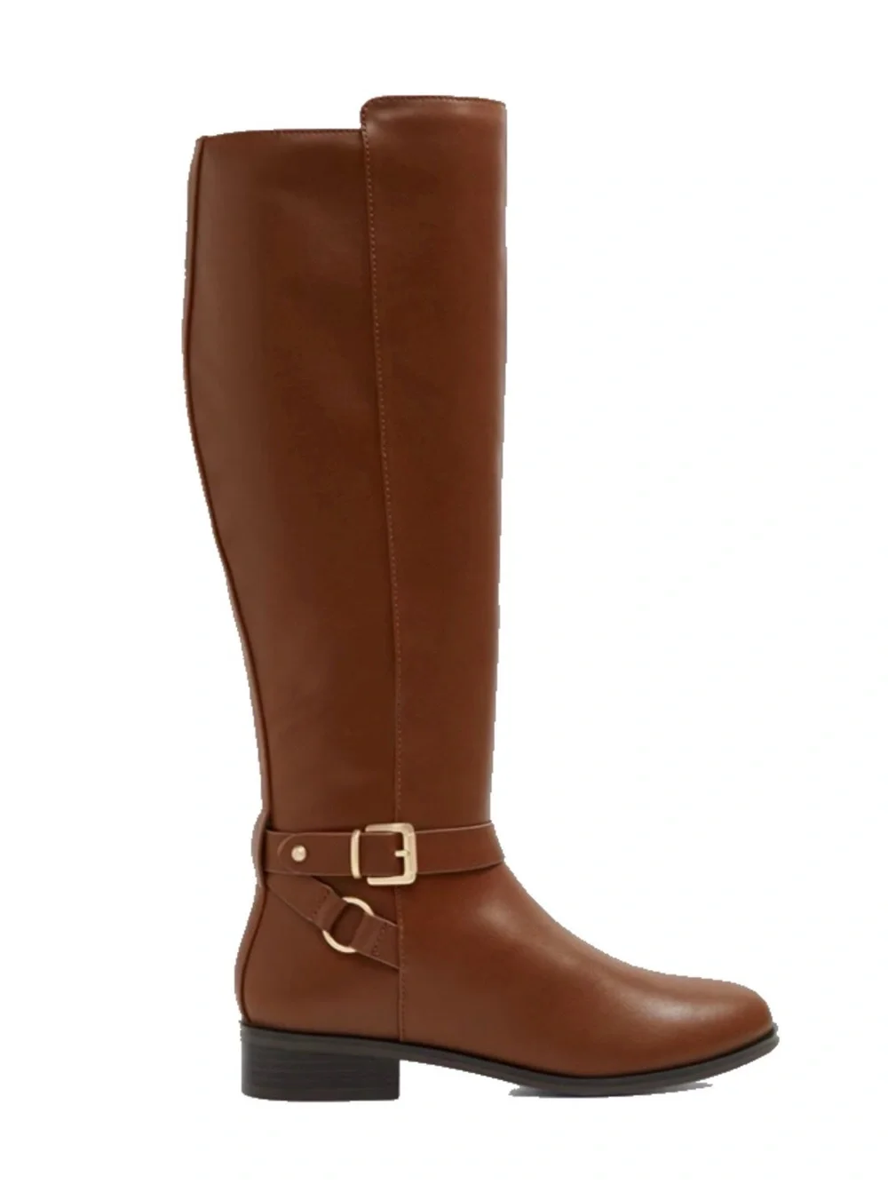 Aldo Chestnut Brown Over-the-Knee Riding Boots with Buckle
